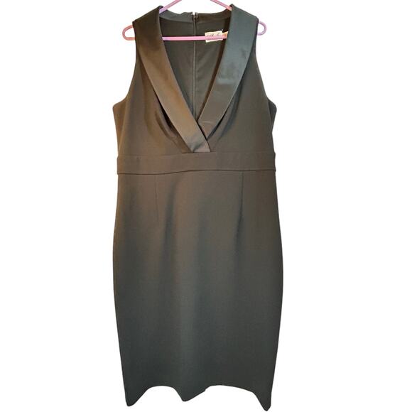 Eliza J Black Tuxedo Dress - Size 16 - Picture 4 of 14